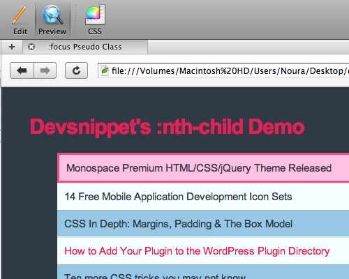The 'target' Pseudo-selector