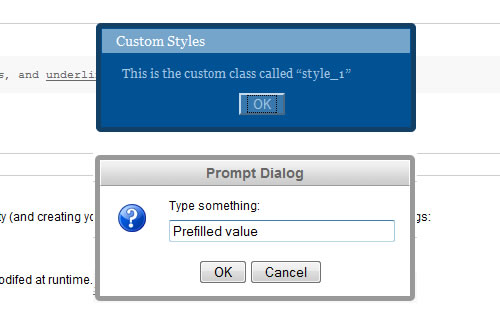jQuery Alert Dialogs