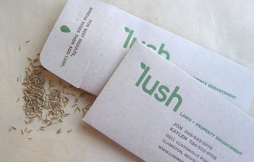 lush business card