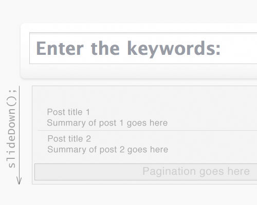 Real Live Search with Pagination