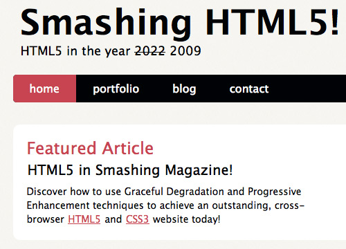 Coding A HTML 5 Layout From Scratch