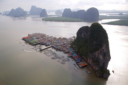 Town of Koh Pannyi, Phand Nga bay, Thailand