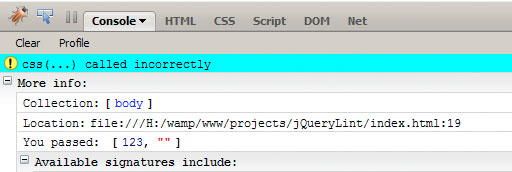 jQuery Lint- Reports Incorrect Usage of jQuery