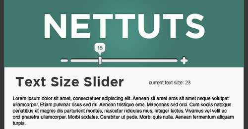 jQuery slider