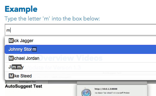 AutoSuggest jQuery Plugin